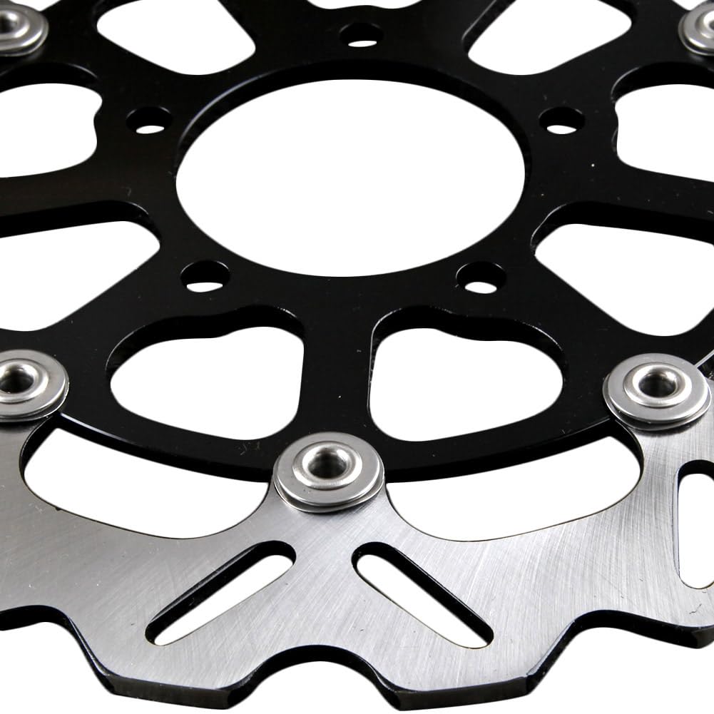 GZYF Black Front Disc Brake Rotor Motorcycle Assembly Brake